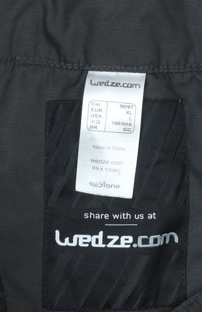 Mens UK Size XL Wedze Regular Fit Snow Pants Black Trousers