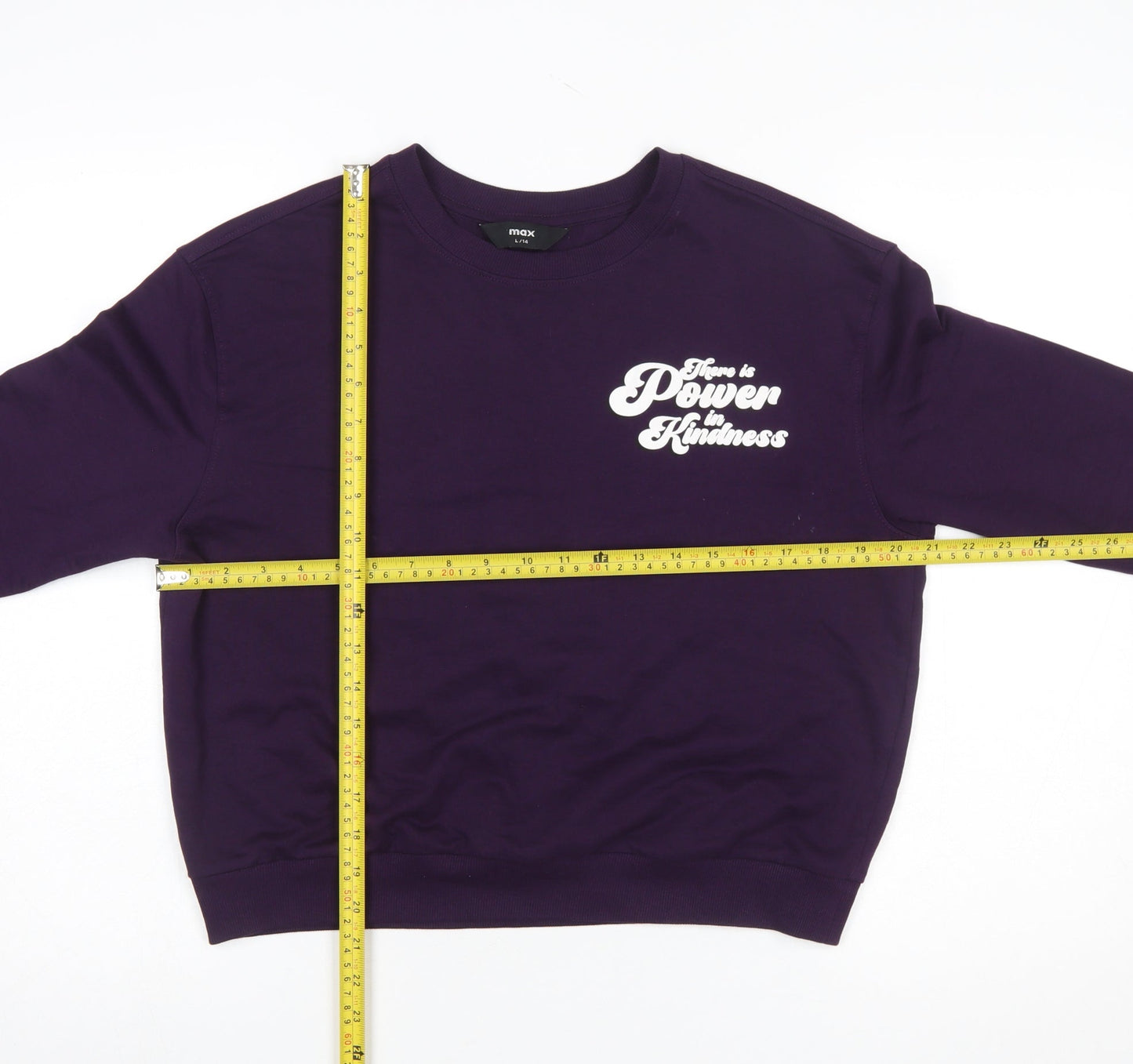 Womens UK Size 14 Max Purple Pullover Sweatshirt