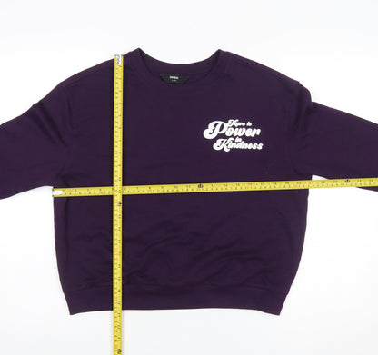 Womens UK Size 14 Max Purple Pullover Sweatshirt