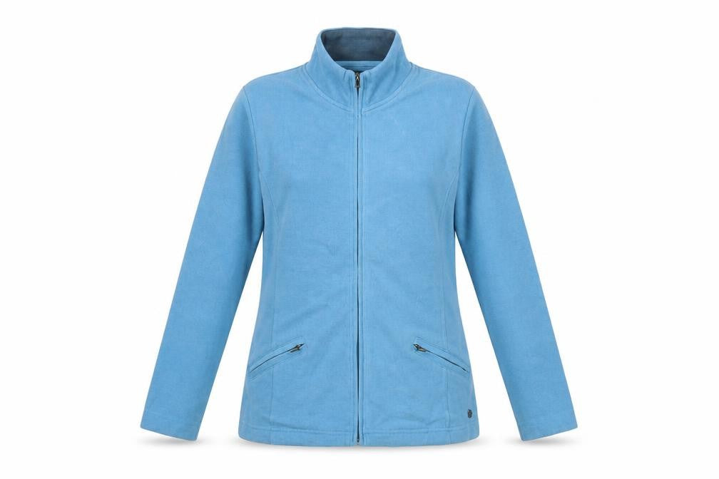Womens UK Size 10 DASH Blue Full Zip Sweatshirt