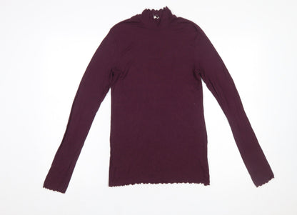 Womens UK Size S Gap Purple Basic T-Shirt