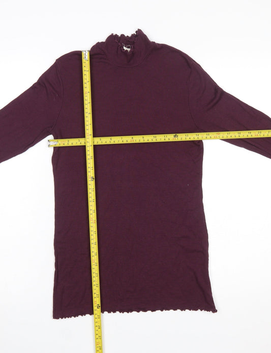 Womens UK Size S Gap Purple Basic T-Shirt