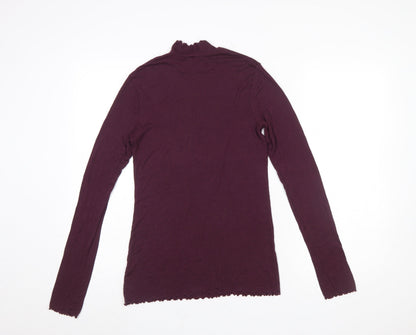 Womens UK Size S Gap Purple Basic T-Shirt
