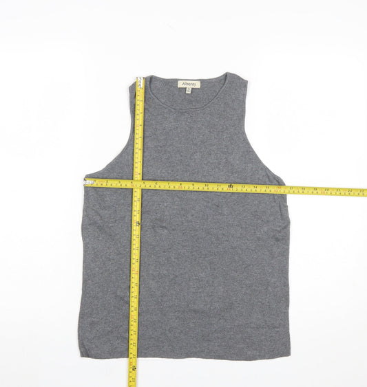 Albaray Women's Grey Knit Sleeveless Tank Top Size 16