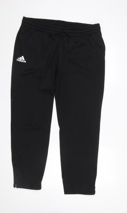 Womens UK Size L adidas Regular Fit Jogger Black Trousers