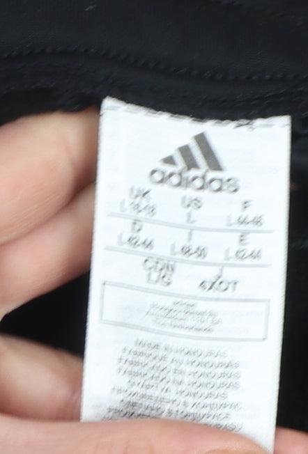 Womens UK Size L adidas Regular Fit Jogger Black Trousers