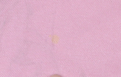 Stüssy Men’s Pink Long Sleeve Crew Neck Cotton T-Shirt Size L