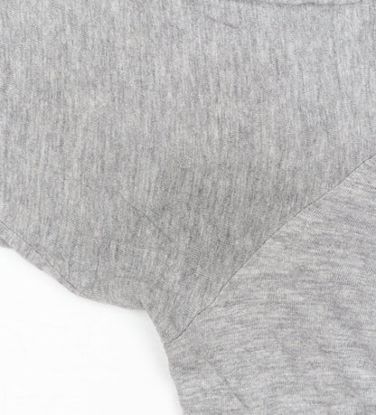 Champion Men's Grey Cotton Crew Neck Short Sleeve T-Shirt Size L