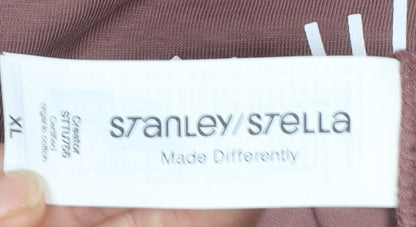 Mens UK Size XL Stanley/Stella Brown  T-Shirt