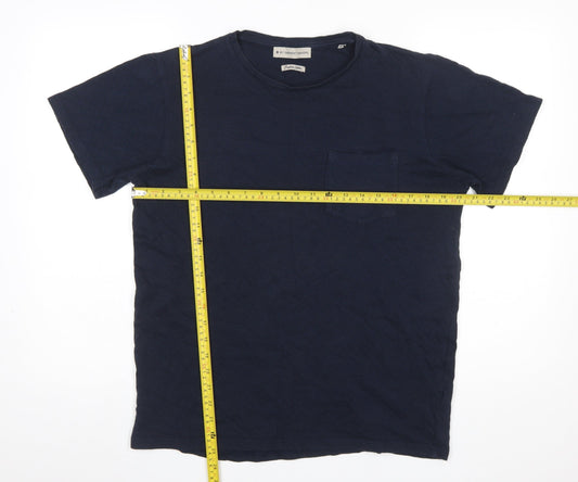 Mens UK Size M By Garment Makers Blue  T-Shirt