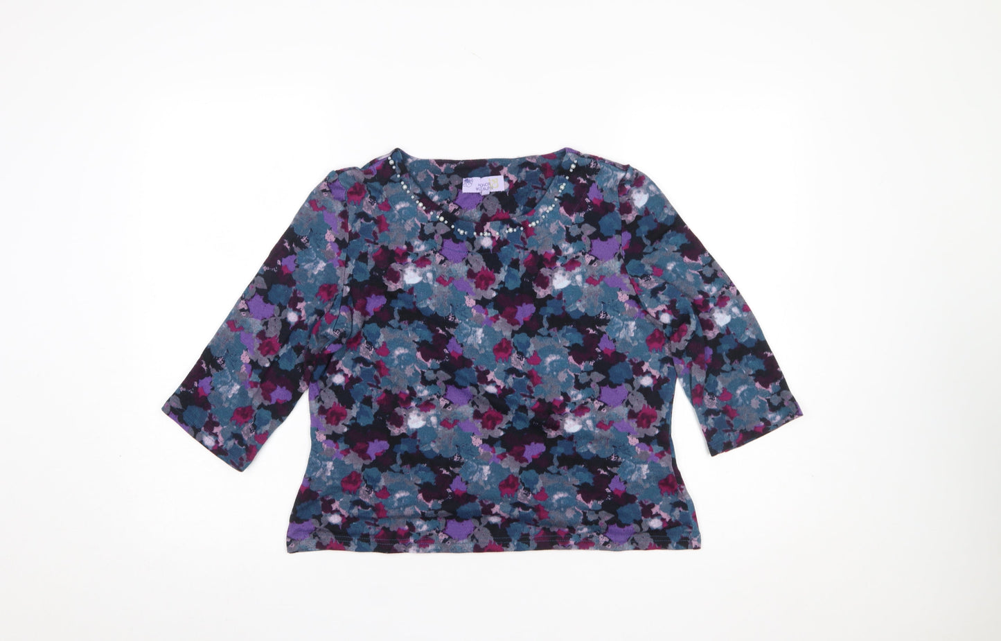 Womens UK Size 12 Honor Millburn Multicoloured Tunic Blouse