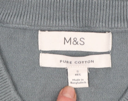 Mens UK Size S Marks and Spencer Grey Pullover Jumper