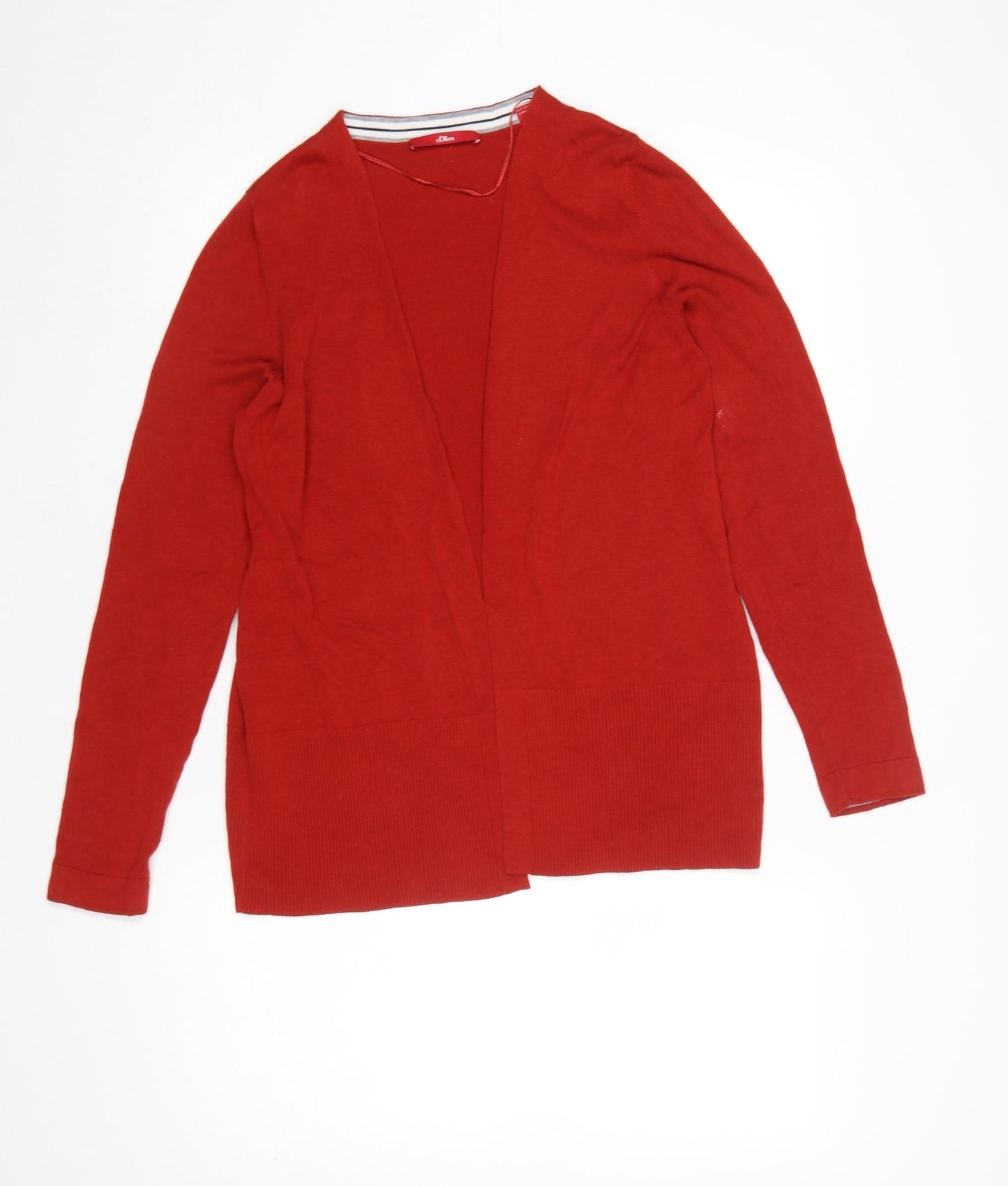 Womens UK Size 10 s.Oliver Red Cardigan Jumper