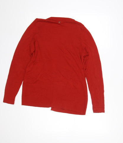 Womens UK Size 10 s.Oliver Red Cardigan Jumper