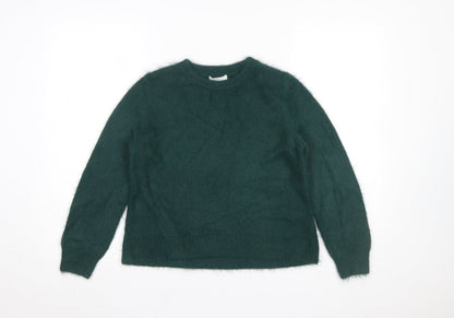 Womens UK Size XS H&M Green Pullover Jumper