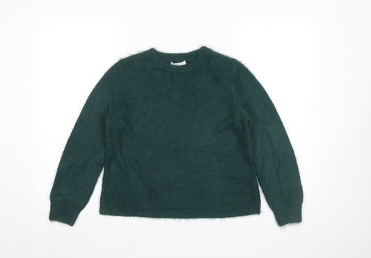 Womens UK Size XS H&M Green Pullover Jumper