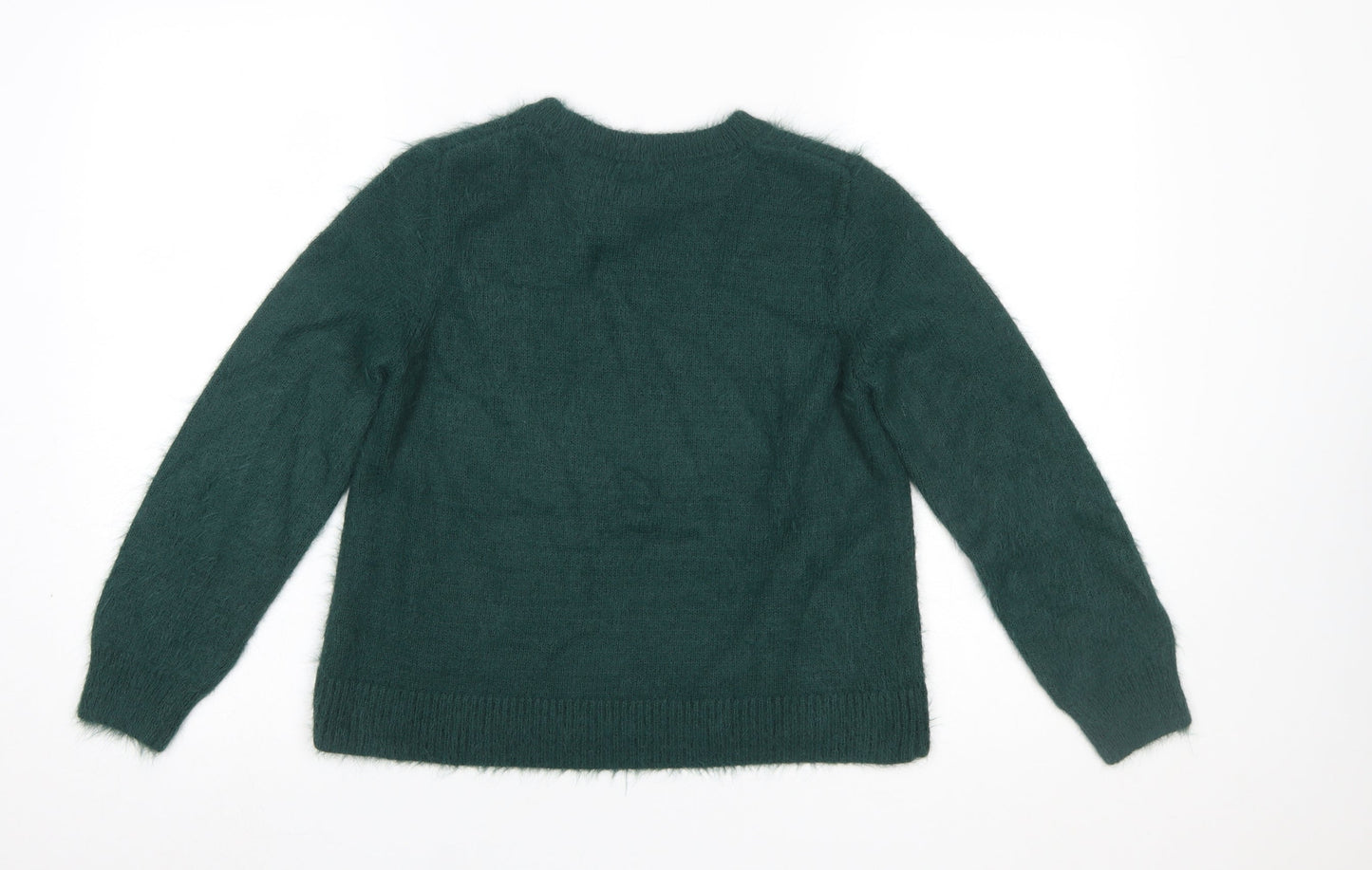 Womens UK Size XS H&M Green Pullover Jumper
