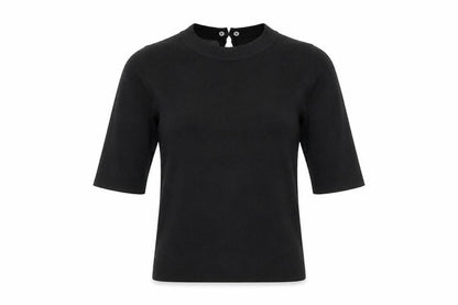 Womens UK Size 8 Oasis Black Basic Blouse