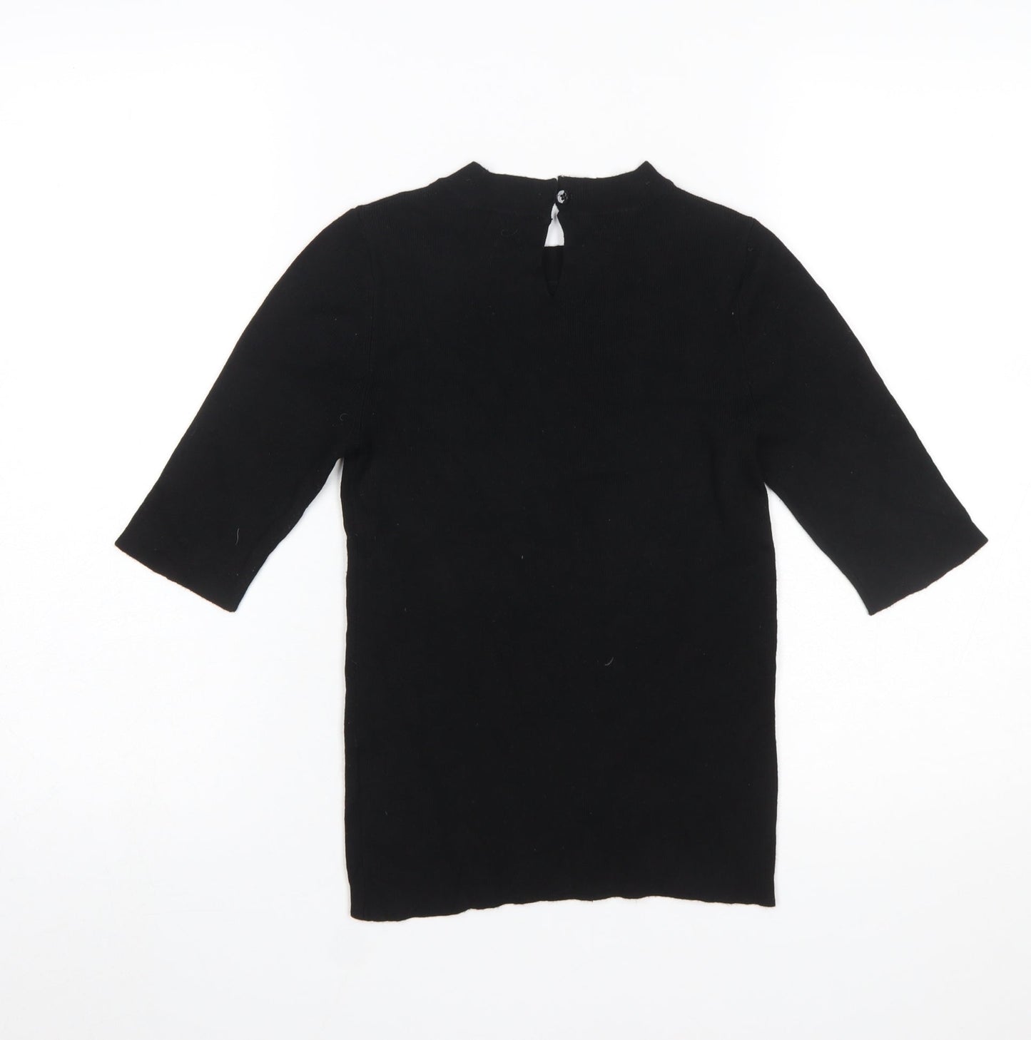 Womens UK Size 8 Oasis Black Basic Blouse