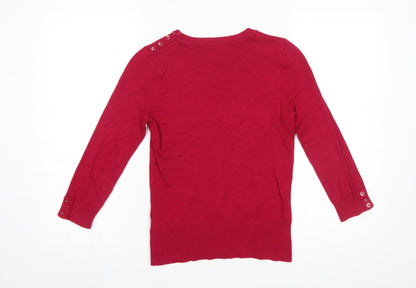 Womens UK Size 8 Wallis Red Pullover Jumper