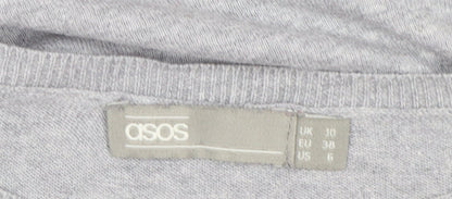 Womens UK Size 10 ASOS Grey Pullover Jumper