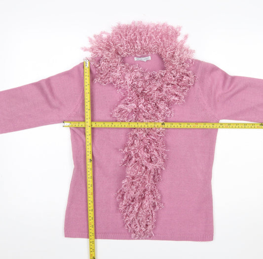 Womens UK Size S South Lodge Pink Pullover Jumper