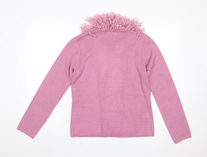 Womens UK Size S South Lodge Pink Pullover Jumper