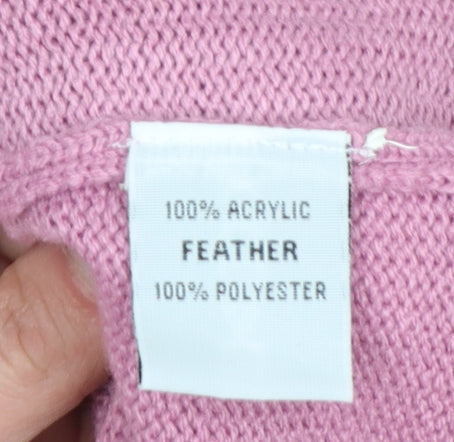 Womens UK Size S South Lodge Pink Pullover Jumper