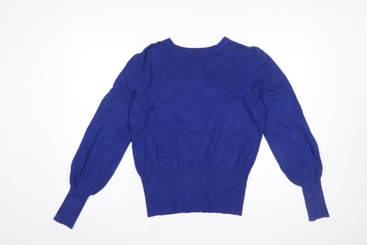 Womens UK Size M Marks and Spencer Blue Pullover Jumper