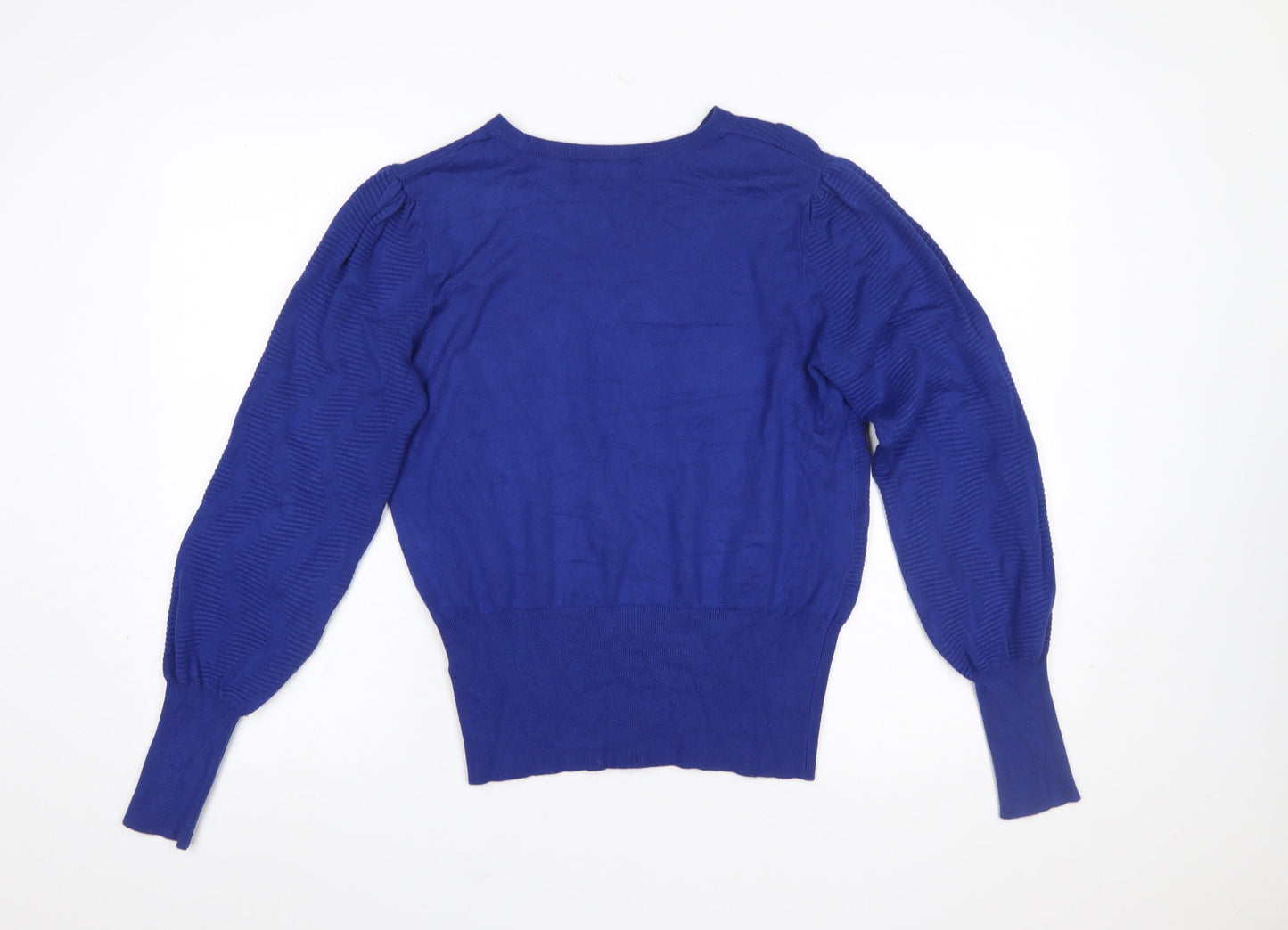 Womens UK Size M Marks and Spencer Blue Pullover Jumper