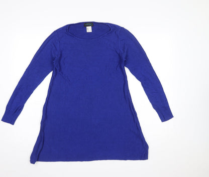 Womens UK Size 12 Creation L Blue Tunic Jumper