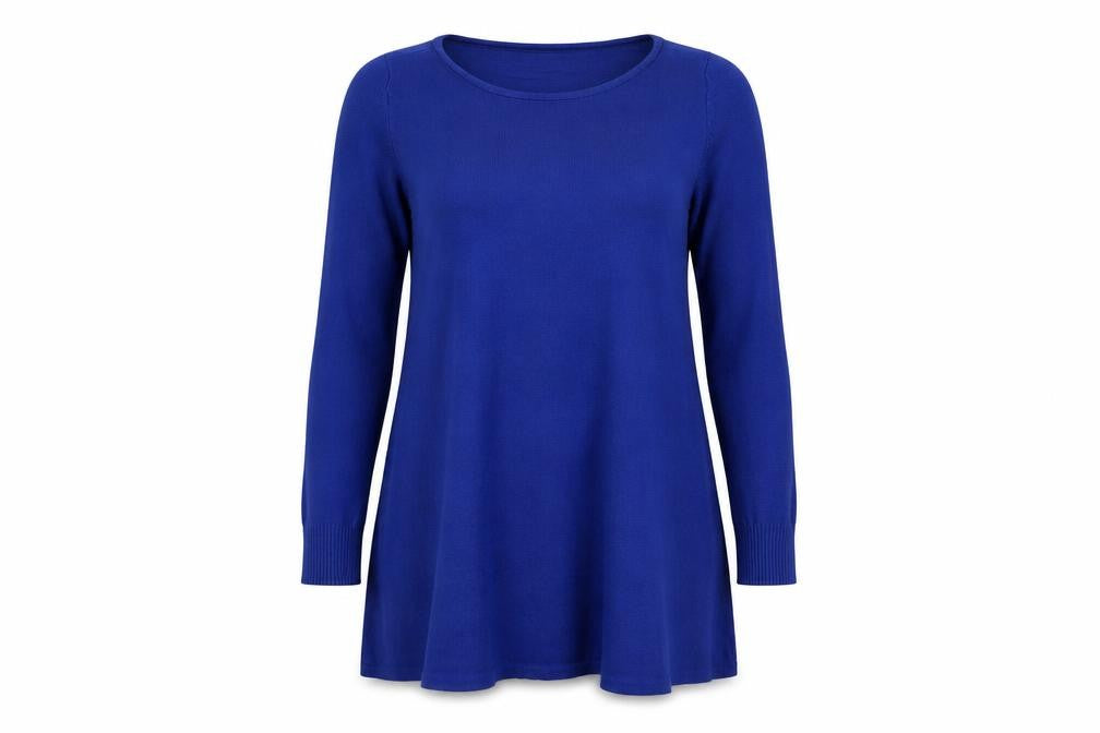 Womens UK Size 12 Creation L Blue Tunic Jumper