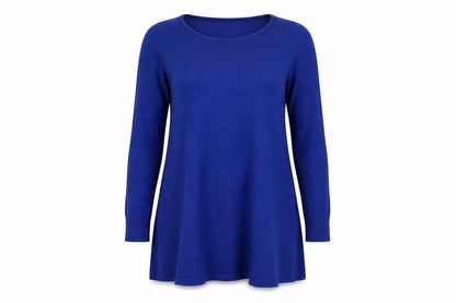 Womens UK Size 12 Creation L Blue Tunic Jumper