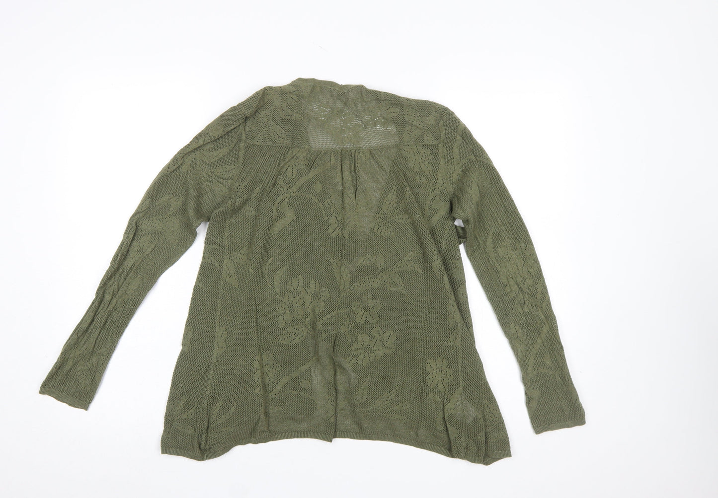 Womens UK Size 12 Laura Ashley Green Cardigan Jumper