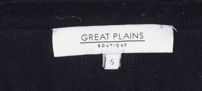 Womens UK Size S Great Plains Black Cardigan Jumper