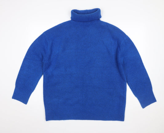 Womens UK Size S Zara Blue Pullover Jumper