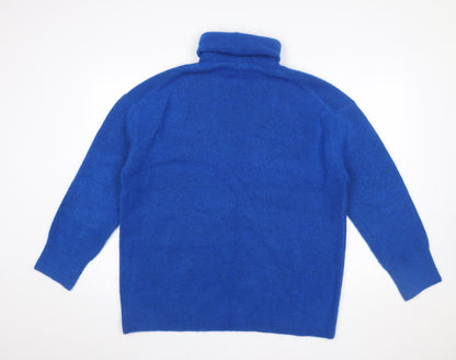 Womens UK Size S Zara Blue Pullover Jumper