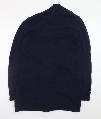 Tahari Women's Navy Blue Medium Open Front Cardigan Knit Jumper