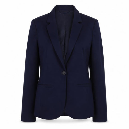 GAP Women's Navy Blue Blazer Jacket Size 10 Slim Fit Single-Breasted