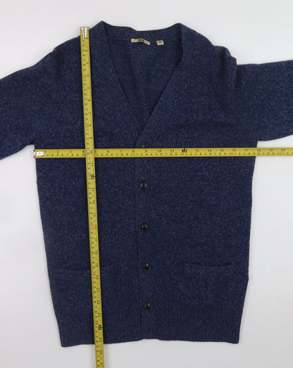 Womens UK Size XS Uniqlo Blue Cardigan Jumper