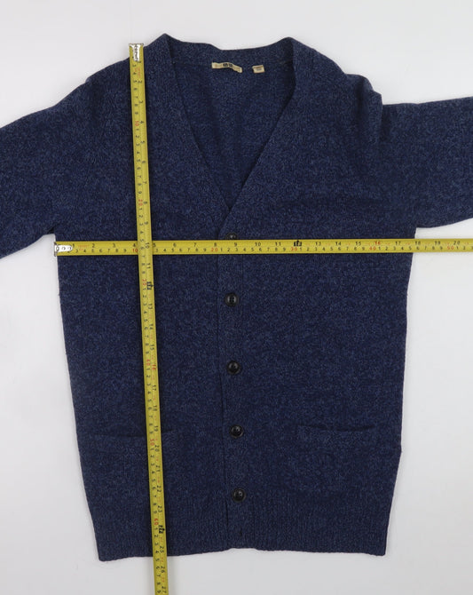 Womens UK Size XS Uniqlo Blue Cardigan Jumper
