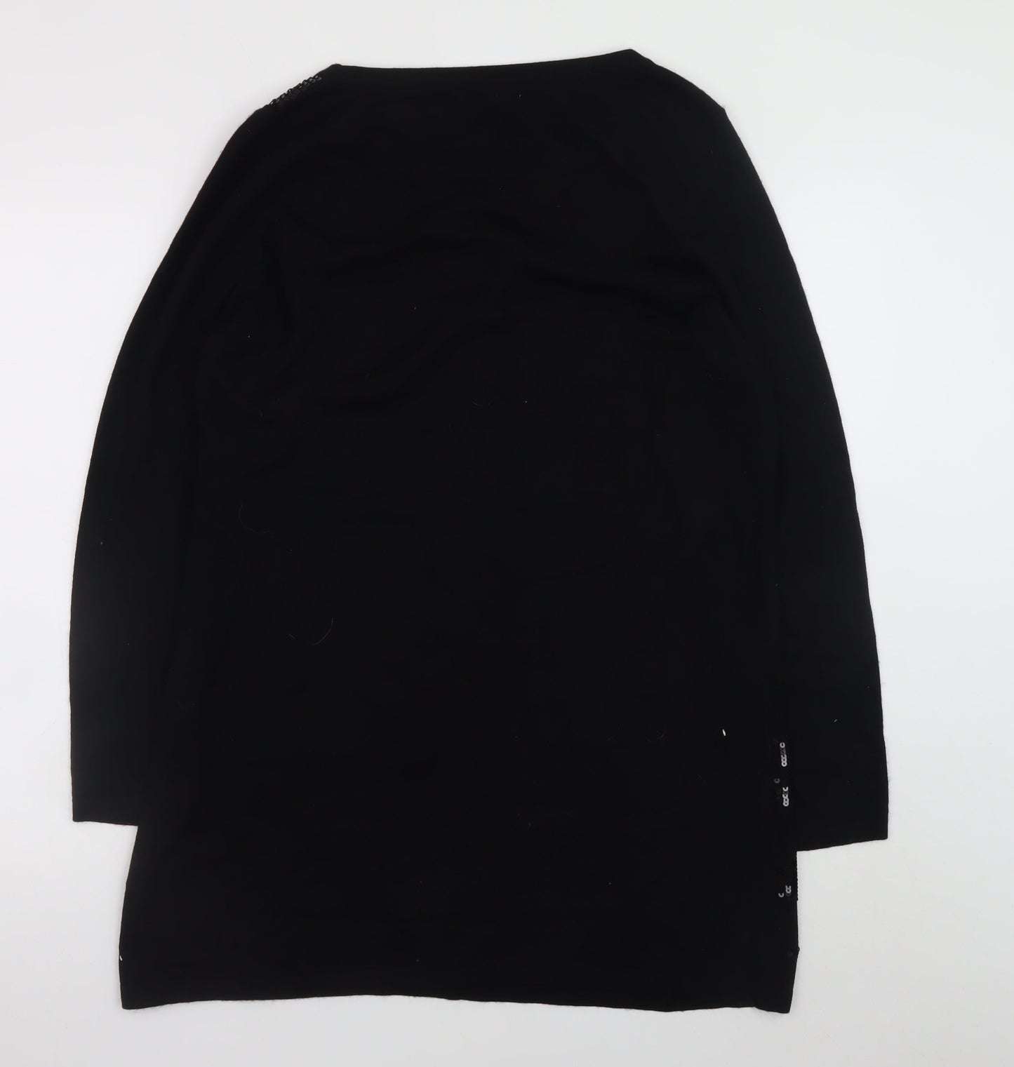 Marks and Spencer Per Una Women Black Size 18 Sequin Knit Jumper