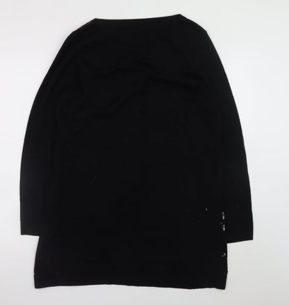 Marks and Spencer Per Una Women Black Size 18 Sequin Knit Jumper