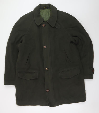 Mens UK Size L House of Fraser Green Overcoat