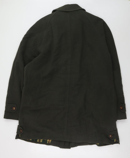 Mens UK Size L House of Fraser Green Overcoat