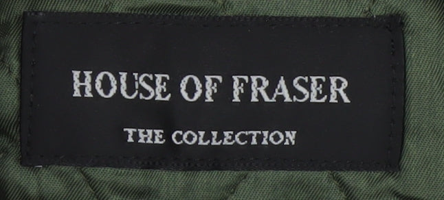 Mens UK Size L House of Fraser Green Overcoat