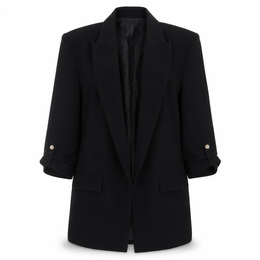 Zara Women's Black XS Classic Mid-Length Blazer Jacket