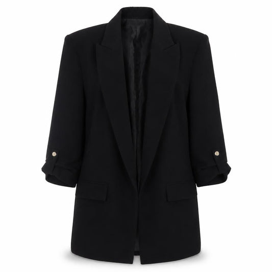 Zara Women's Black XS Classic Mid-Length Blazer Jacket