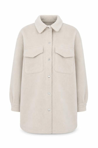 Womens UK Size M New Look Beige Shacket