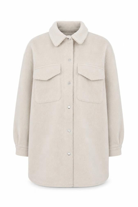 Womens UK Size M New Look Beige Shacket